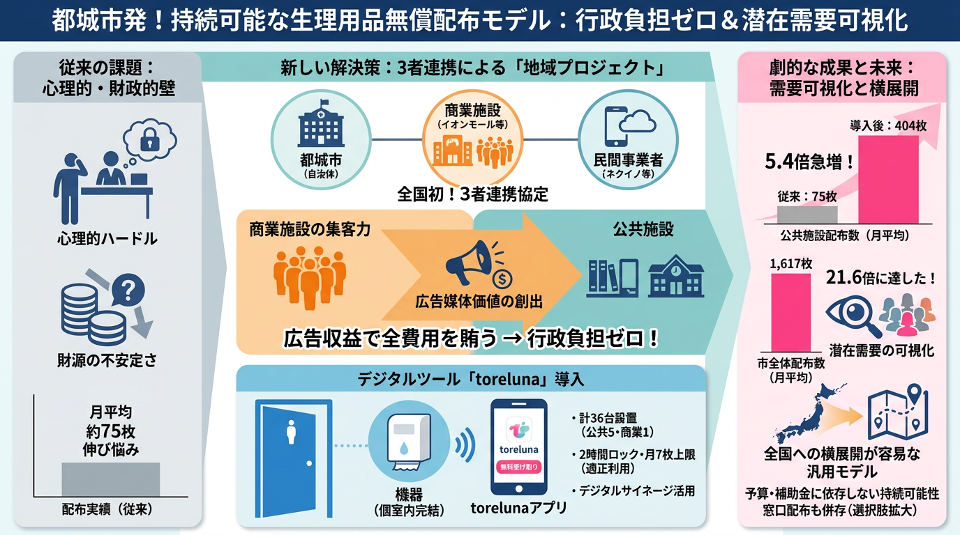 予算ゼロで実現する新しい官民連携のカタチ～持続可能なジェンダー支援の新モデル～